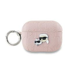 Karl Lagerfeld Karl Lagerfeld Monogram Karl &amp; Choupette Head - etui za AirPods Pro 2 (roza)