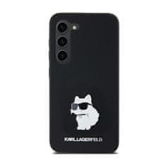 Karl Lagerfeld Karl Lagerfeld Silikonski kovinski zatič Choupette - Ohišje za Samsung Galaxy A35 5G (črno)