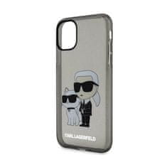 Karl Lagerfeld Karl Lagerfeld IML Glitter Karl &amp; Choupette - Ohišje za iPhone 11 (črno)