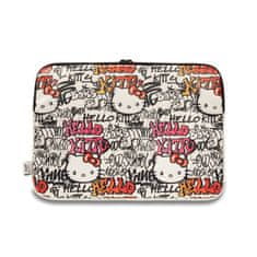 HELLO KITTY Hello Kitty Zip PU Tags Graffiti Sleeve - 13" / 14" etui za prenosni računalnik (bež)