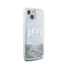 DKNY DKNY Liquid Glitter Big Logo - ohišje za iPhone 15 / 14 / 13 (belo)