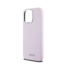 DKNY DKNY Liquid Silicone Small Metal Logo MagSafe - ohišje za iPhone 14 Pro Max (roza)