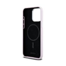 DKNY DKNY Liquid Silicone Small Metal Logo MagSafe - ohišje za iPhone 14 Pro Max (roza)