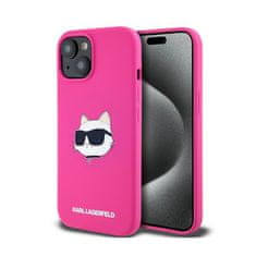 Karl Lagerfeld Karl Lagerfeld Silikonski ovitek za iPhone 15 Plus / 14 Plus (roza)