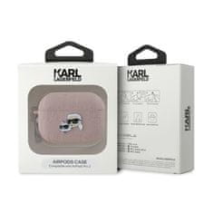 Karl Lagerfeld Karl Lagerfeld Monogram Karl &amp; Choupette Head - etui za AirPods Pro 2 (roza)