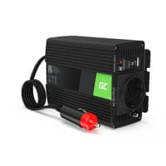 Green Cell Green Cell - Pretvornik napetosti Inverter 12V na 230V 150W/300W Čisti sinusni val