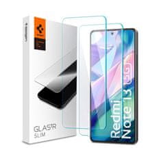 Spigen Spigen Glas.TR Slim 2-Pack - Kaljeno steklo za Xiaomi Redmi Note 13 5G (2 kosa)