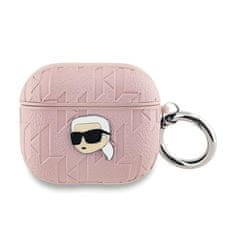 Karl Lagerfeld Karl Lagerfeld Monogram Karl Head - Ovitek za AirPods 3 (roza)