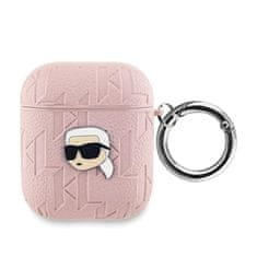 Karl Lagerfeld Karl Lagerfeld Monogram Karl Head - etui za AirPods 1/2 gen (roza)