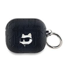 Karl Lagerfeld Karl Lagerfeld Monogram Choupette Head - Ovitek za AirPods 3 (črn)