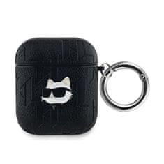 Karl Lagerfeld Karl Lagerfeld Monogram Choupette Head - etui za AirPods 1/2 gen (črn)