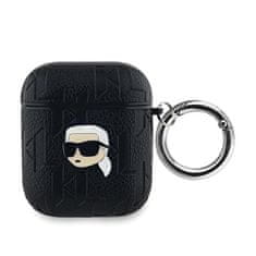 Karl Lagerfeld Karl Lagerfeld Monogram Karl Head - etui za AirPods 1/2 gen (črn)