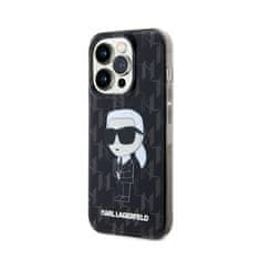 Karl Lagerfeld Karl Lagerfeld Monogram Ikonik - Ohišje za iPhone 15 Pro (črno)