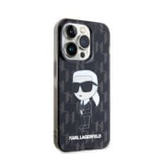 Karl Lagerfeld Karl Lagerfeld Monogram Ikonik - Ohišje za iPhone 15 Pro (črno)