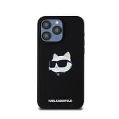 Karl Lagerfeld Karl Lagerfeld Silikonski ovitek Choupette Head MagSafe - ohišje za iPhone 15 Pro Max (črno)