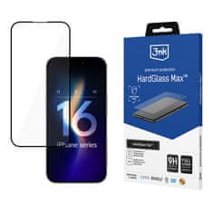 3MK 3mk HardGlass Max - Kaljeno steklo za iPhone 16 Pro (črno)