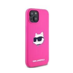 Karl Lagerfeld Karl Lagerfeld Silikonski ovitek za iPhone 15 Plus / 14 Plus (roza)