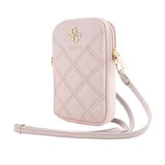 Guess Guess Zip Quilted 4G - Telefonska torbica (roza)