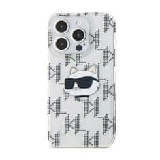 Karl Lagerfeld Karl Lagerfeld IML Choupette Head &amp; Monogram - Ohišje za iPhone 15 Pro Max (prozorno)