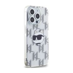 Karl Lagerfeld Karl Lagerfeld IML Choupette Head &amp; Monogram - Ohišje za iPhone 15 Pro Max (prozorno)