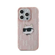 Karl Lagerfeld Karl Lagerfeld IML Choupette Head &amp; Monogram - Ohišje za iPhone 15 Pro Max (roza)