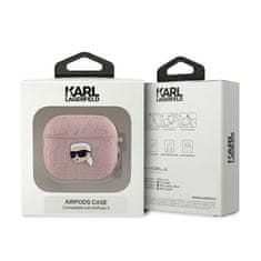 Karl Lagerfeld Karl Lagerfeld Monogram Karl Head - Ovitek za AirPods 3 (roza)