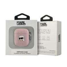 Karl Lagerfeld Karl Lagerfeld Monogram Karl Head - etui za AirPods 1/2 gen (roza)