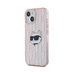 Karl Lagerfeld Karl Lagerfeld IML Choupette Head &amp; Monogram - Ohišje za iPhone 15 / 14 / 13 (roza)