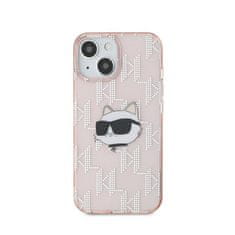 Karl Lagerfeld Karl Lagerfeld IML Choupette Head &amp; Monogram - Ohišje za iPhone 15 / 14 / 13 (roza)