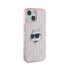 Karl Lagerfeld Karl Lagerfeld IML Choupette Head &amp; Monogram - Ohišje za iPhone 15 / 14 / 13 (roza)