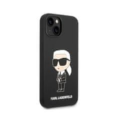 Karl Lagerfeld Karl Lagerfeld Silikonsko ohišje Ikonik MagSafe - iPhone 15 Plus / 14 Plus (črno)