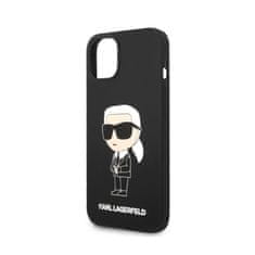 Karl Lagerfeld Karl Lagerfeld Silikonsko ohišje Ikonik MagSafe - iPhone 15 Plus / 14 Plus (črno)