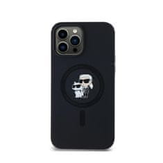 Karl Lagerfeld Karl Lagerfeld Silikonsko ohišje Karl &amp; Choupette MagSafe - iPhone 13 Pro Max (črno)