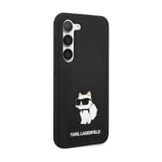 Karl Lagerfeld Karl Lagerfeld Silikonski ovitek Choupette - Ohišje za Samsung Galaxy S24 (črno)