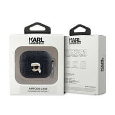 Karl Lagerfeld Karl Lagerfeld Monogram Karl Head - Ovitek za AirPods 3 (črn)