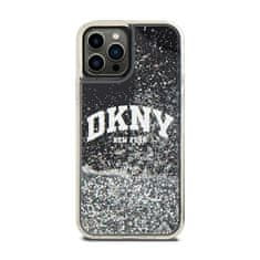 DKNY DKNY Liquid Glitter Big Logo - Ohišje za iPhone 12 / iPhone 12 Pro (črno)