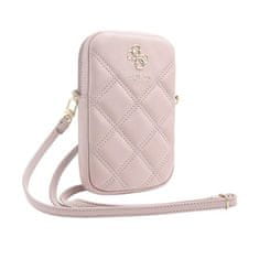 Guess Guess Zip Quilted 4G - Telefonska torbica (roza)