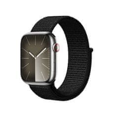 Crong Crong Nylon Reflex - Športni trak za Apple Watch 38/40/41 mm (črn)