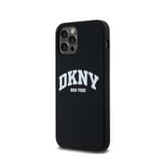 DKNY DKNY Liquid Silicone White Printed Logo MagSafe - ohišje za iPhone 12 / iPhone 12 Pro (črno)