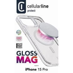 CellularLine Cellularline Gloss Mag - ohišje MagSafe za iPhone 15 Pro (prozorno)