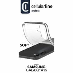 CellularLine Cellularline Soft - Ovitek za Samsung Galaxy A15 4G / 5G (prozoren)