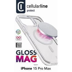 CellularLine Cellularline Gloss Mag - ohišje MagSafe za iPhone 15 Pro Max (prozorno)