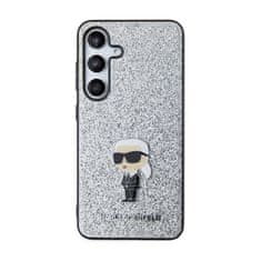 Karl Lagerfeld Karl Lagerfeld Kovinska priponka z ikoničnim logotipom - Ohišje za Samsung Galaxy S24+ (srebrno)