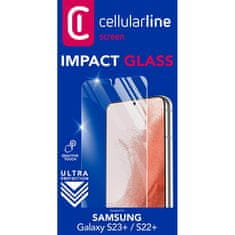 CellularLine Cellularline Impact Glass - Zaščitno steklo za Samsung Galaxy S23+ / S22+