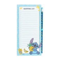 Disney Disney Stitch Tropical - Magnetna beležka / nakupovalni seznam za hladilnik + svinčnik (10 x 21 cm)