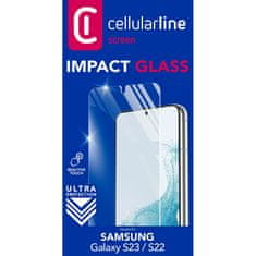 CellularLine Cellularline Impact Glass - Zaščitno steklo za Samsung Galaxy S23 / S22