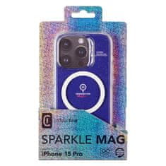 CellularLine Cellularline Sparkle Mag - ohišje MagSafe za iPhone 15 Pro (prozorno)