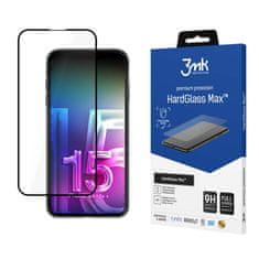 3MK 3mk HardGlass Max - Kaljeno steklo za iPhone 15 Pro Max (črno)