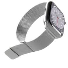 Puro Puro Milanese Magnetic Band - Trak iz nerjavečega jekla za Apple Watch 42/44/45/49 mm (srebrn)