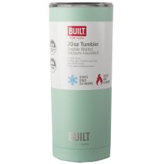 Built BUILT Vacuum Insulated Tumbler - Vakuumsko izoliran jeklen termo vrč 600 ml (Mint)